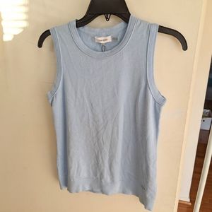 Calvin Klein baby blue sweater vest in blue
